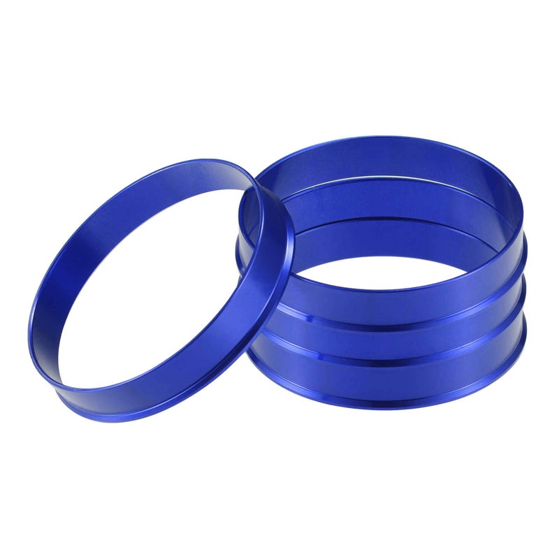 A ABSOPRO Car Hub Centric Rings OD 561mm to ID 541mm Hub Centric Rings Wheel Bore Center Spacer Aluminum Alloy Blue Set of 4